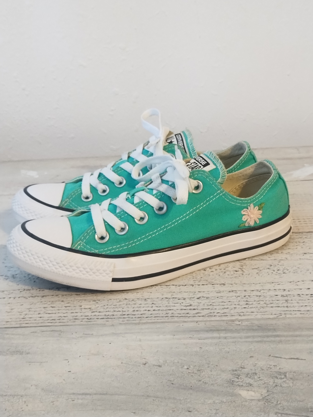 Vintage Converse Unisex CT All Star 155737F Teal Green Sneakers w 7/ mens 5